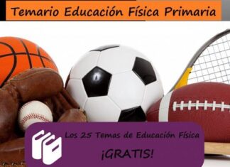 Temario de EDUCACIÓN FÍSICA para PRIMARIA ¡25 temas completos! Temario de Educación Física para Primaria