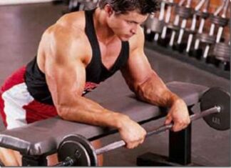 Ejercicio en una barra de pronación