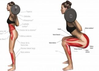 ¿Cómo AUMENTAR GLÚTEOS desde Casa? Rutinas de EJERCICIOS para lograrlo Ejercicio de Sentadillas con Barra